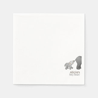 Guardanapo De Papel Cute  Hand Drawn Little Elephant Baby Shower