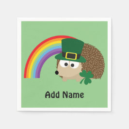 Guardanapo De Papel Cute Hedgehog Leprechaun