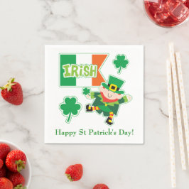 Guardanapo De Papel Cute Irish Leprechaun