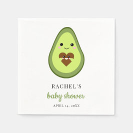 Guardanapo De Papel Cute Kawaii Avocado Chá de fraldas Grávida Fiesta
