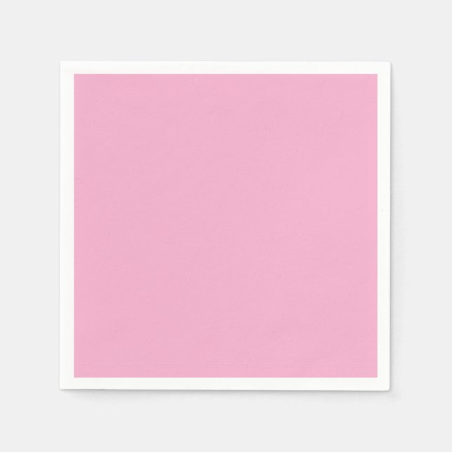 Guardanapo De Papel Cute Light Pink Solid Napkins (Frente)