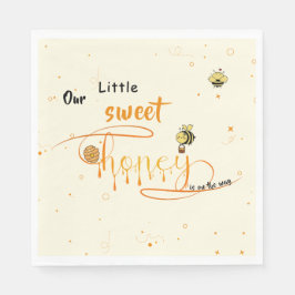 Guardanapo De Papel Cute Little Sweet Dripping Honey Baby Shower