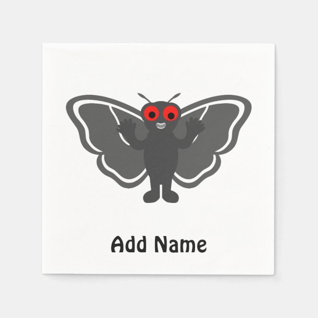 Guardanapo De Papel Cute Mothman (Frente)