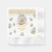 Cute Pink Gingerbread boy in Christmas Bauble