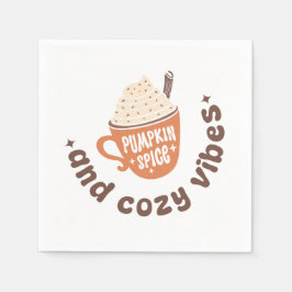 Guardanapo De Papel Cute PSL Fall  – Pumpkin Spice and Cozy vibes 