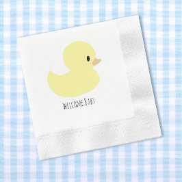Guardanapo De Papel Cute Rubber Duck Personalized Baby Shower Custom