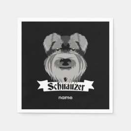 Guardanapo De Papel Cute Schnauzer