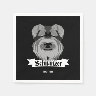 Guardanapo De Papel Cute Schnauzer