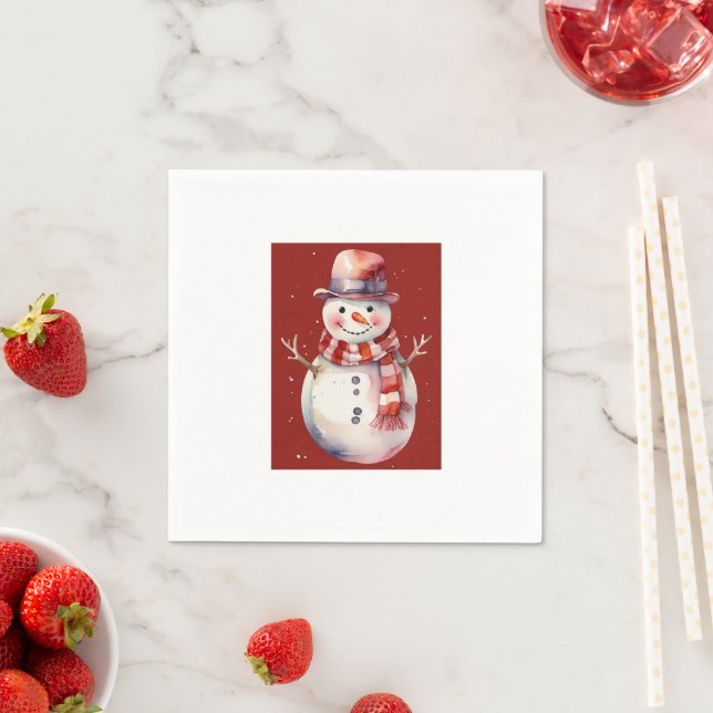 Guardanapo De Papel Cute Snowman (Insitu)