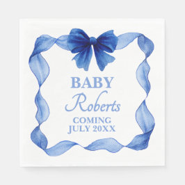 Guardanapo De Papel Cute Soft Blue Boy Baby Shower