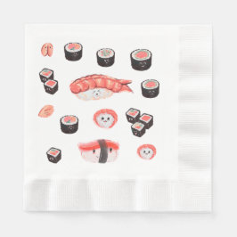Guardanapo De Papel Cute Sushi Party