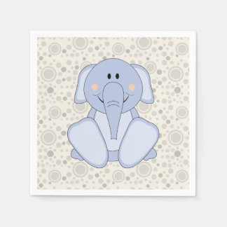 Guardanapo De Papel Cutelyn Baby Blue Elephant