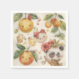 Guardanapo de papel Cutie Fruitie