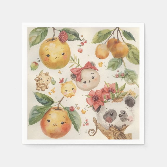 Guardanapo de papel Cutie Fruitie (Frente)