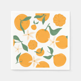 Guardanapo De Papel Cutie Orange Mandarin Tangerine Clementine