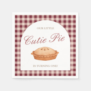 Guardanapo De Papel Cutie Pie Chá de fraldas Napkin