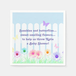 Guardanapo De Papel Da "poema do jardim margarida" -