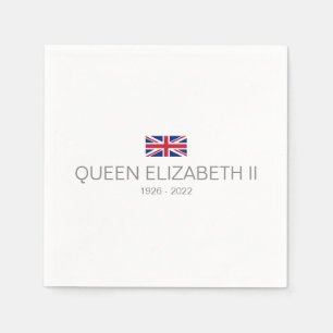 Guardanapo de papel da rainha Elizabeth II