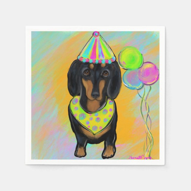 Guardanapo De Papel Dachshund (Frente)