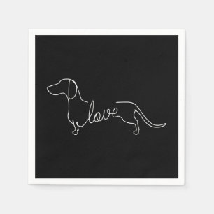 Guardanapo De Papel Dachshund Chiweenie Wiener Cão Adoro Arte