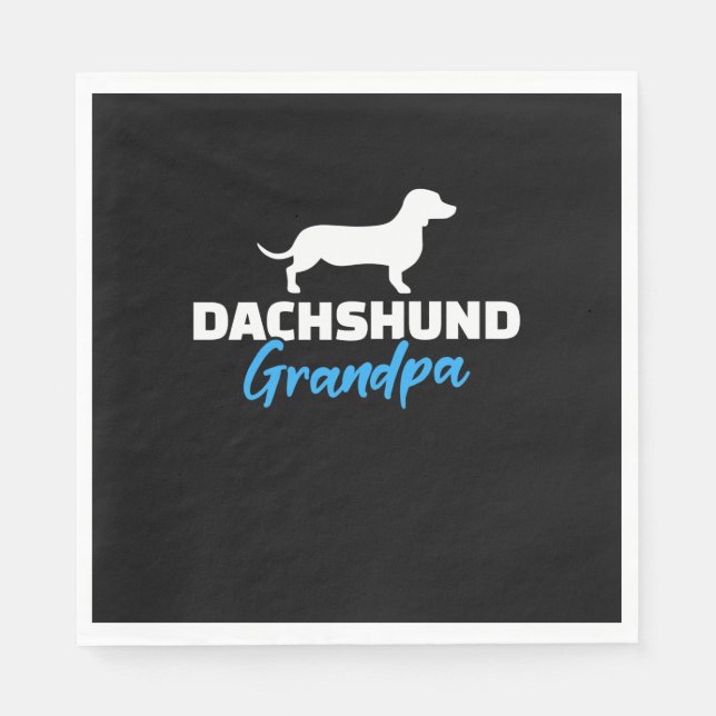 Guardanapo De Papel Dachshund Grandpa (Frente)
