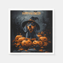 Guardanapo De Papel Dachshund Halloween