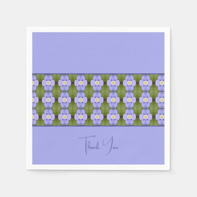 Guardanapo De Papel Dacil Purple Floral (Frente)