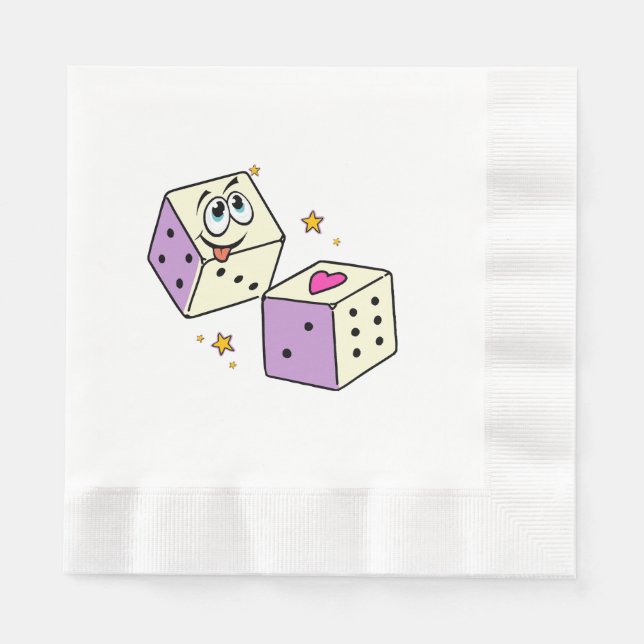 Guardanapo De Papel Dados da Sorte (Frente)