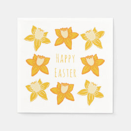 Guardanapo De Papel Daffodil Amarelo felz pascoa