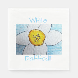 Guardanapo De Papel Daffodil branco