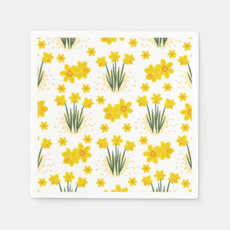 Guardanapo De Papel Daffodils brilhantes, padrão perfeito