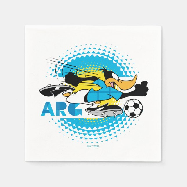 Guardanapo De Papel DAFFY DUCK™ Team Argentina Soccer Graphic (Frente)