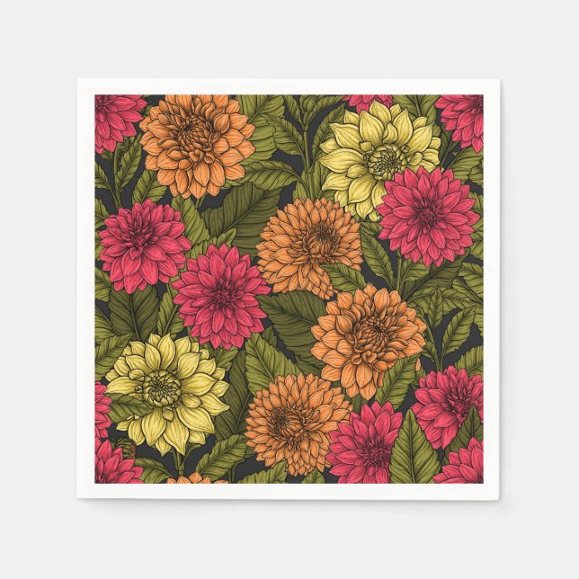 Guardanapo De Papel Dahlia jarden (Frente)