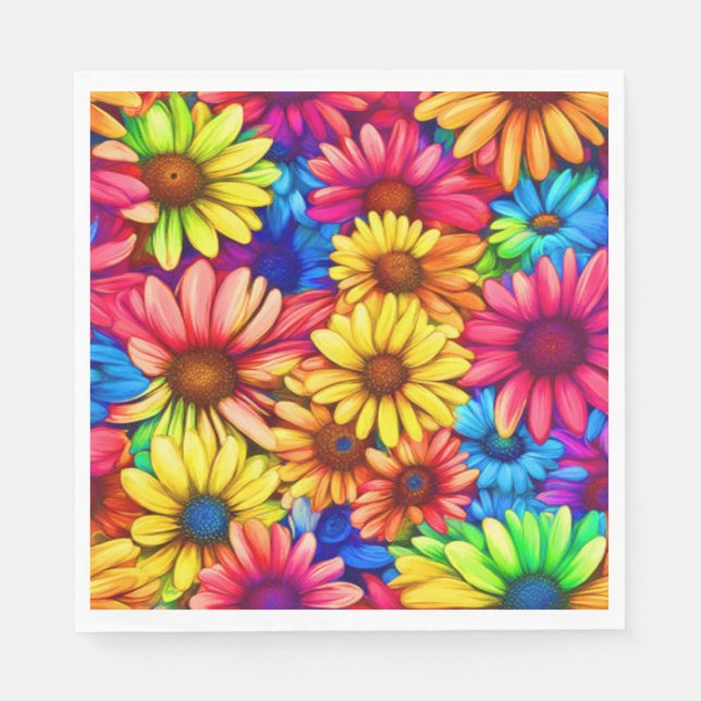 Guardanapo De Papel Daisy Beauty - Paper Napkin (Frente)