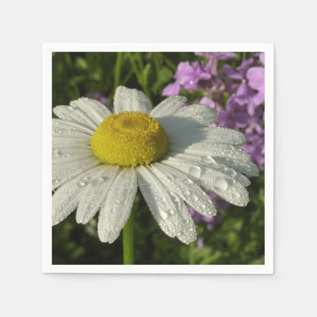 Guardanapo De Papel Daisy e Summer Lilac Wildflower (Frente)