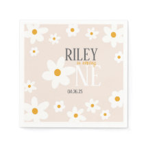 Daisy primeiro aniversario Napkin