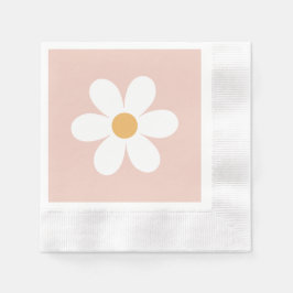 Guardanapo De Papel Daisy retrô rosa boho