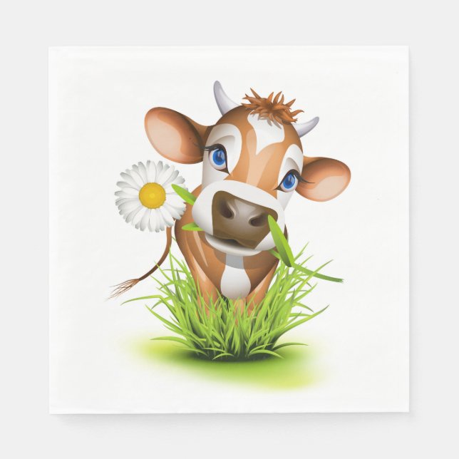 Guardanapo De Papel Daisy The Cow Luncheon Paper Napkins (Frente)