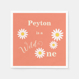 Guardanapo De Papel Daisy Wild Um Primeiro Aniversário