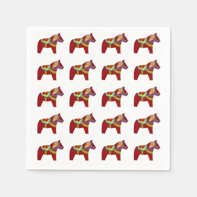 Guardanapo De Papel Dala Horse Paper Napkins (Frente)