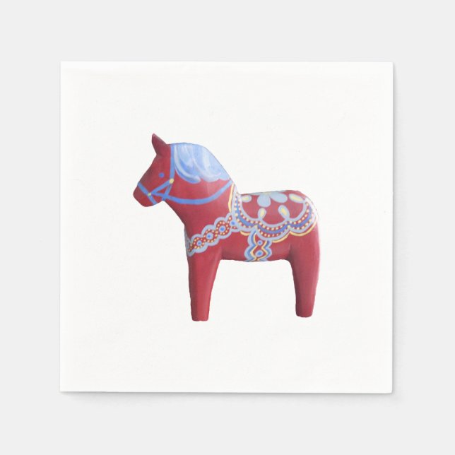 Guardanapo De Papel Dala Horse Paper Napkins (Frente)