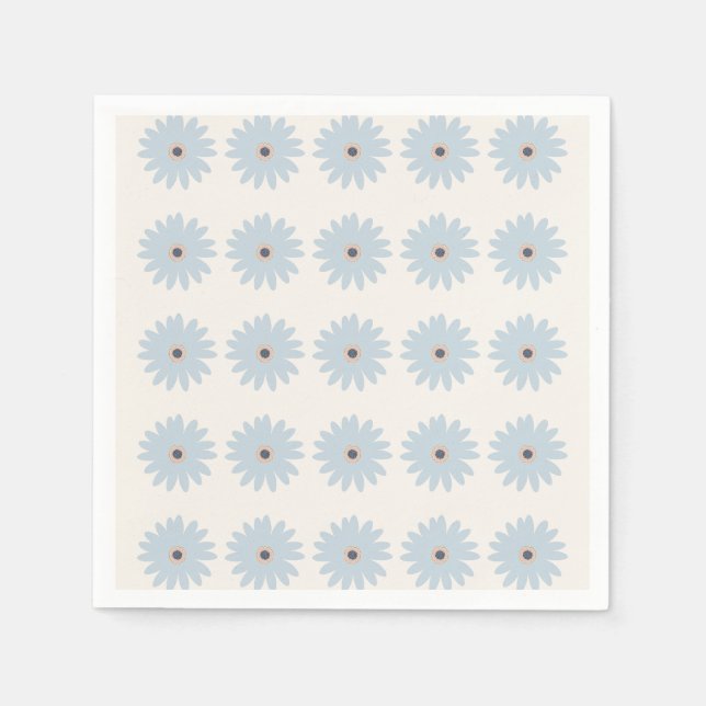 Guardanapo De Papel Dália Azul Claro (Frente)