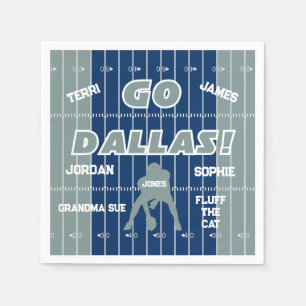 Guardanapo De Papel Dallas Futebol Family Paper Napkin