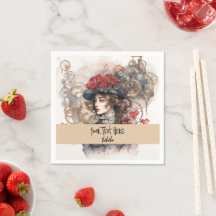 Dama em beijo de valentine vermelho steampunk aqua