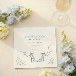 Guardanapo De Papel Damas de Honra Algo Azul Chá de Noiva