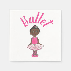 Guardanapo De Papel Dança balé Considerando Rosa Tutu Ballerina Dancer