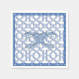 Guardanapo De Papel Dança da placa de papel de camarão azul