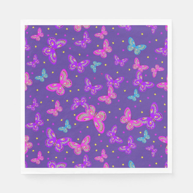 Guardanapo De Papel Dança das borboletas (Frente)