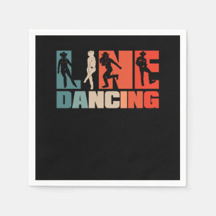 Guardanapo De Papel Dança de Linha Retroativa Vintage País Ocidental D