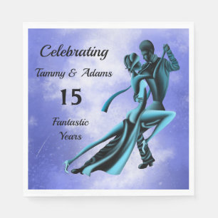 Guardanapo De Papel Dança Romântica Personalizada de Casal Tango